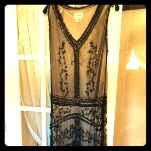Beaded sleeveless dress from Saks